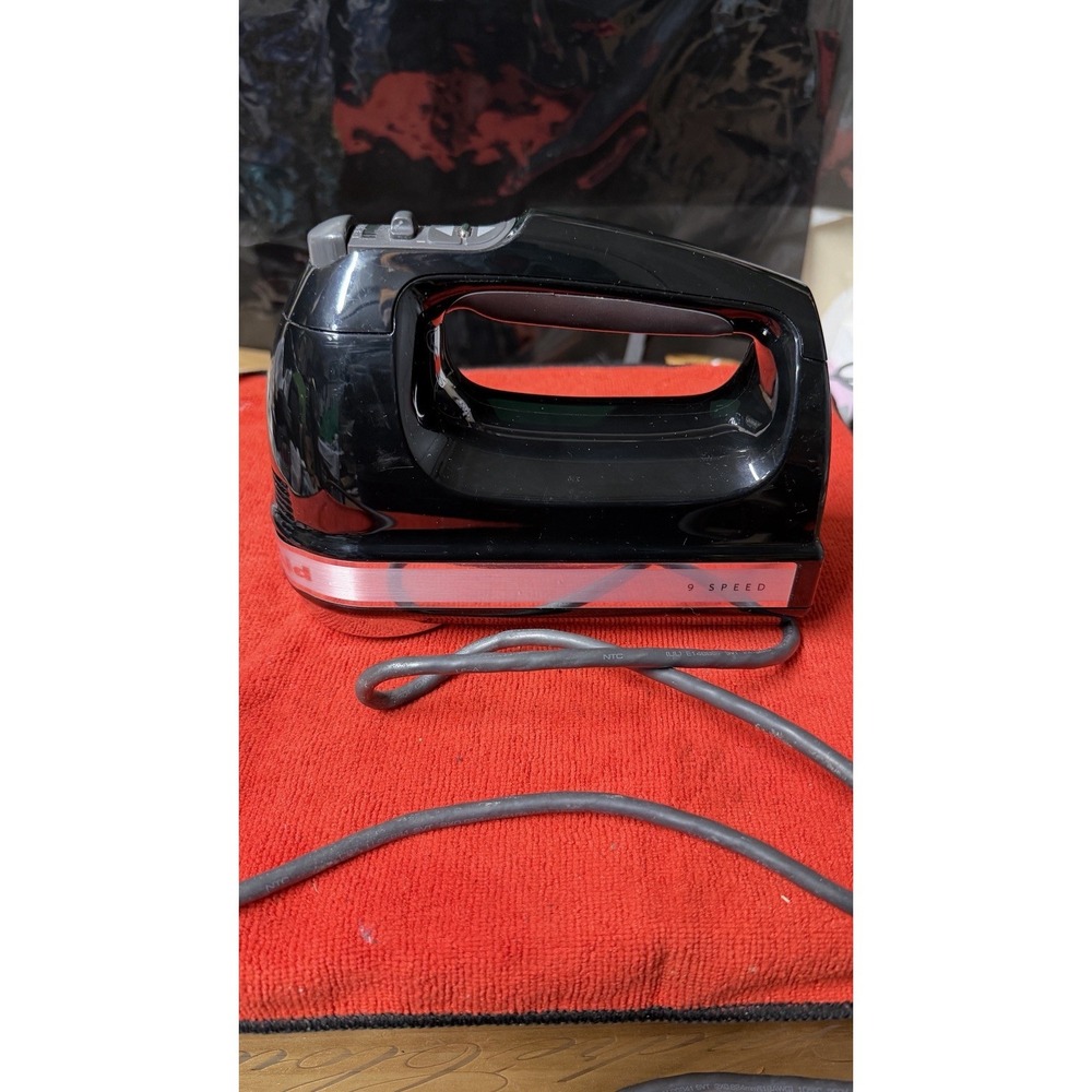 KitchenAid 9-Speed Hand Mixer Black KHM926 Tested Working